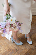 Luna baby blue heels 
