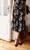 Obcasy Vivienne burgundowy zamsz - 48h