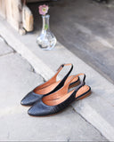 Oriana ballet flats black crocodile - 48h 