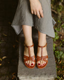 Scarlett cognacbraune Sandalen 