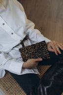 Multi-purpose leopard clutch bag - 48h shipping