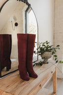 Florence boots burgundy suede - outlet