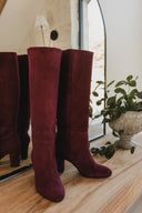 Florence boots burgundy suede - outlet