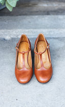 Astrid heels cognac brown - outlet