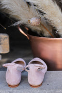 Grace nude suede ballet flats - 48h