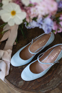Luna baby blue heels 