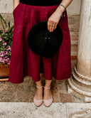Grace nude suede ballet flats - 48h