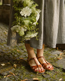 Scarlett cognac brown sandals - 48h