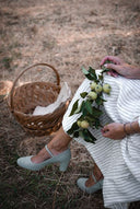 Aurelia heels sage suede - 48h 