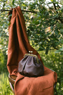 Torebka z biglem mała czekoladowy brąz