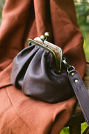 Torebka z biglem mała czekoladowy brąz