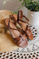 Scarlett cognacbraune Sandalen 