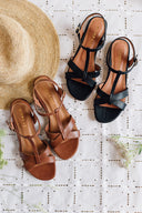 Scarlett salted caramel sandals - 48h
