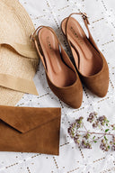 Oriana Ballerinas aus Wildleder in Zigarrenform - 48 Stunden 