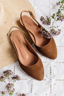 Oriana Ballerinas aus Wildleder in Zigarrenform - 48 Stunden 