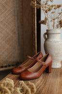 Obcasy Aurelia koniakowy brąz - 48h