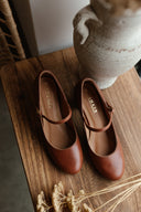 Aurelia heels cognac brown - outlet 