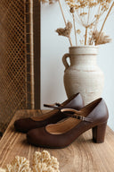 Aurelia Heels Schokoladenbraun 