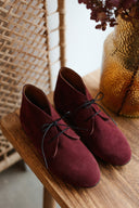 Trzewiki Malin burgundowy zamsz