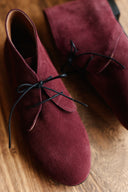 Trzewiki Malin burgundowy zamsz
