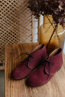 Malin burgundy suede ankle boots - 48h