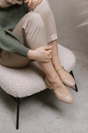 Mary-Jane ballet flats beige - 48h