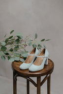 Luna Sage Suede Heels 