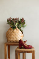 Luna heels burgundy suede - 48h 