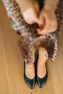 Audrey black ballet flats - 48h