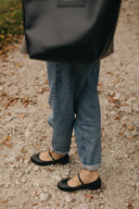 Mary-Jane black ballet flats