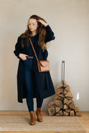 Torba listonoszka koniakowy brąz -  48h