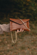 Kopertówka wielozadaniowa brąz krokodyl - 48h