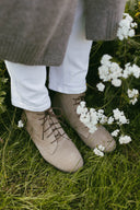 Trzewiki Klara welur beż - 48h