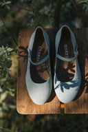 Mary Jane ballet flats sage suede - 48h