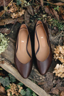 Baleriny Audrey czekoladowy brąz