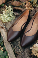 Baleriny Audrey czekoladowy brąz - 48h