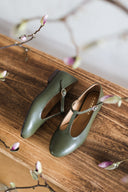 Baleriny Lotta olive green