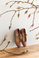Baleriny Mary-Jane dusty pink