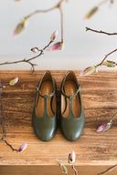 Baleriny Lotta olive green
