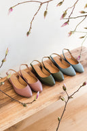 Baleriny Oriana dusty pink - 48h