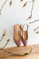 Baleriny Oriana dusty pink - 48h