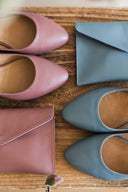 Baleriny Oriana dusty pink - 48h