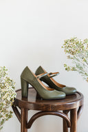 Obcasy Luna olive green