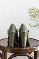 Luna olive green heels - 48h 