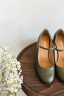 Luna olive green heels - 48h 