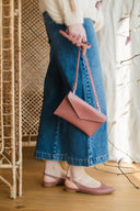 Baleriny Oriana dusty pink - 48h