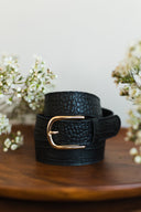 Szeroki pasek czarny krokodyl