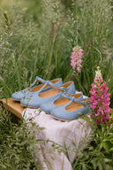Rosalia dusty blue ballet flats - 48h
