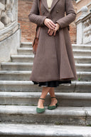 Baleriny Grace zielony zamsz