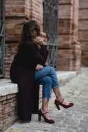 Luna Burgundy Suede Heels 